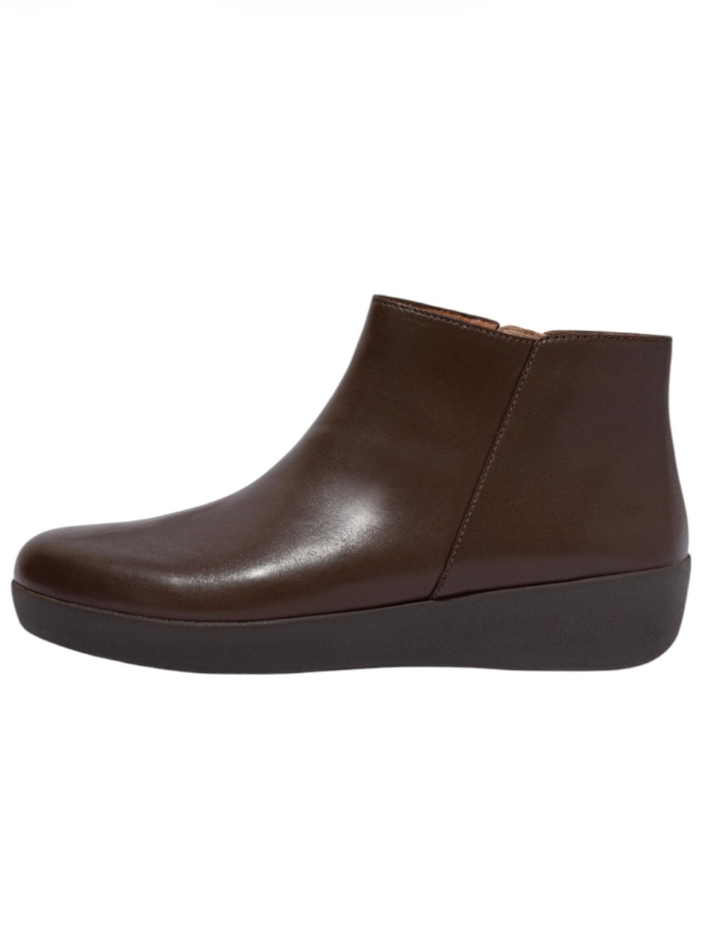 Fitflop Sumi Chocolate Brown Leather Boots Size 6 NEW